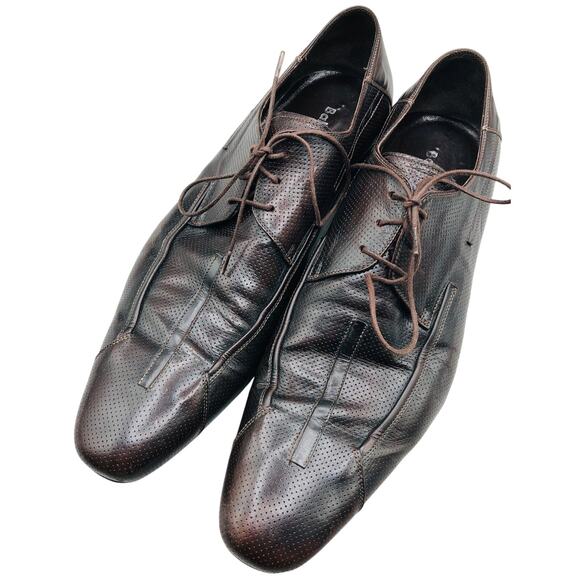 Baldinini Men\'s Burgundy Dress Shoes SZ 9.5 697028 42.5